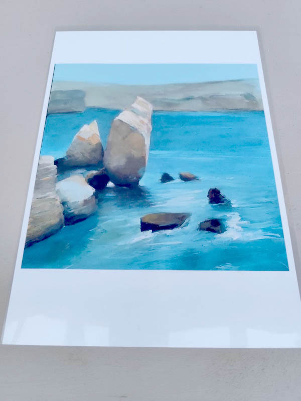 Impression Corse du sud sur papier lustré