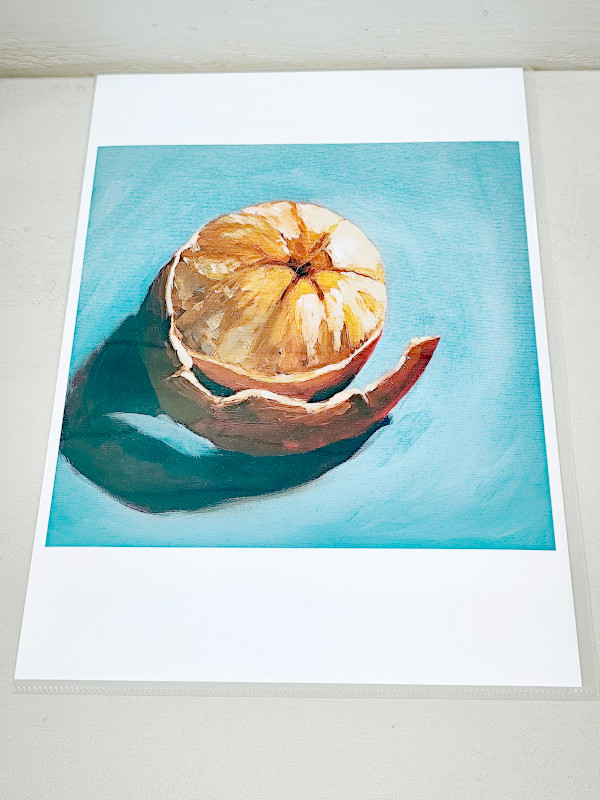 Impression photo orange 20x20 cm sur papier lustré