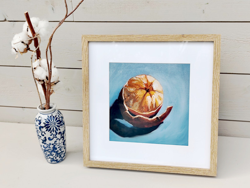 Impression photo orange 20x20 cm sur papier lustré