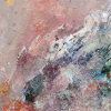 Peinture de montagne abstraite