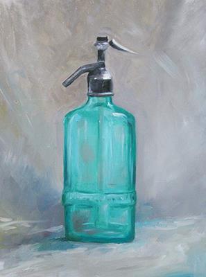 Bouteille bleue