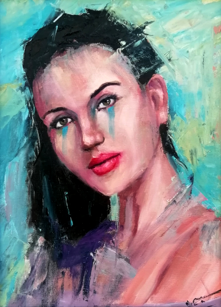 Portrait - Huile sur toile - 2024
